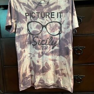 Tie-Dye Golden Girls Vibe Graphic T-Shirt